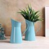 Pitcher Perfect Iron Planter (Blue) - Set Of Two