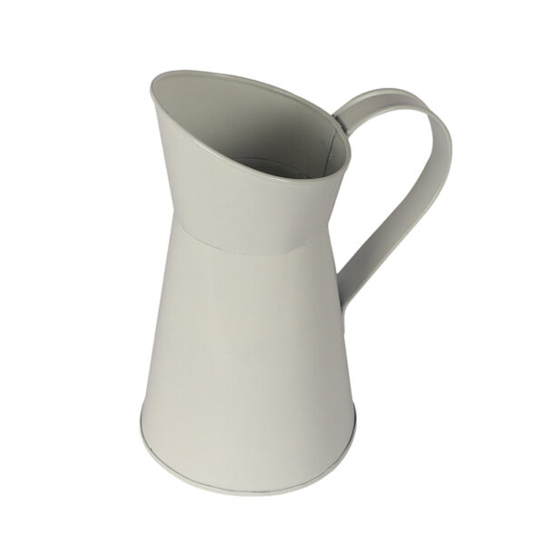 Pitcher Perfect Iron Planter (White) - Set Of Two
