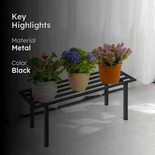 Planar Metal Planter - Black