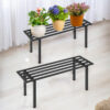 Planar Metal Planter (Black) - Set Of Two