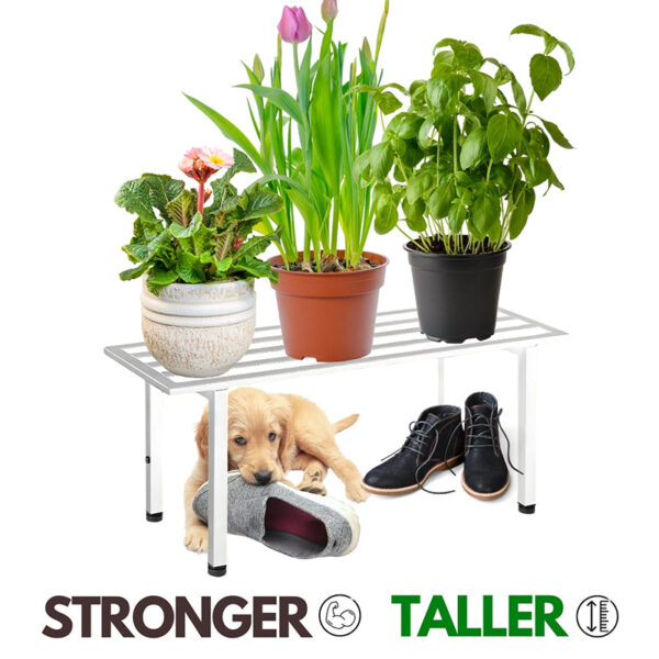 Planar Metal Planter (White) - Set Of Two