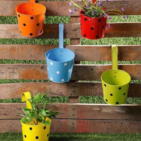 Polka Dots Hanging Planters Set
