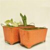 Rusto Glide Planter (Orange) - Set Of Two
