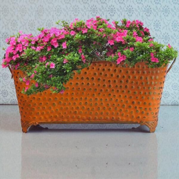 Rusto Glide Planter (Orange) - Set Of Two