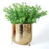 Shaera Metal Planter - Gold