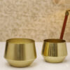 Simone Oak Planter (Gold) - Set Of Two Simone Oak Planter (Gold) - Set Of Two
