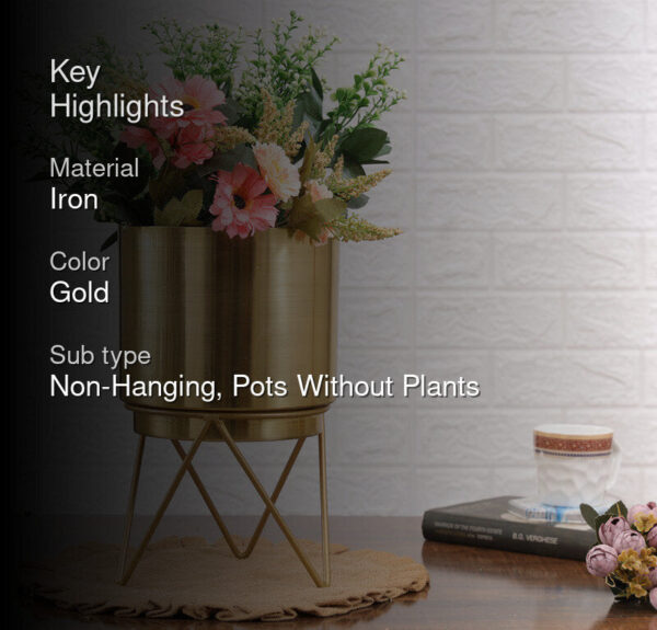 Teodora Planter - Gold