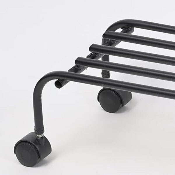 The Willow Loft Metal Plant Stand With Wheels - Set Of Two