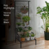 Vetro Planter Stand - Black