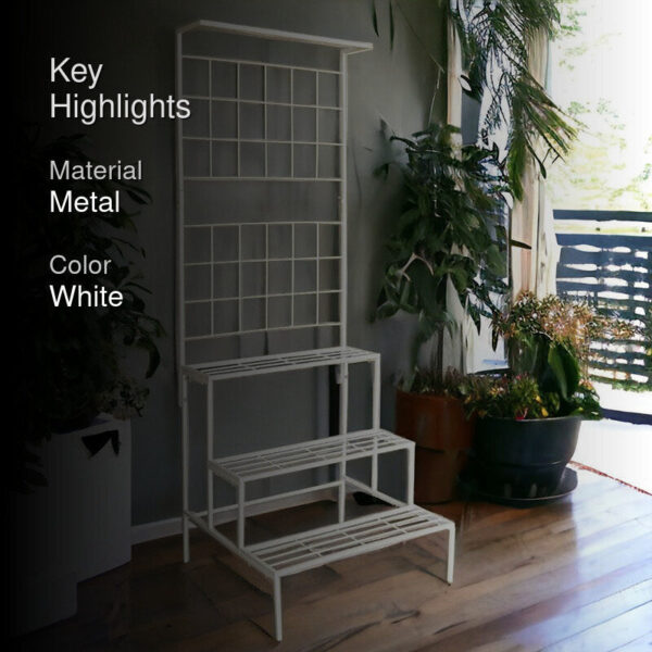 Vetro Planter Stand - White