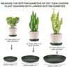 12Pcs Plant Saucer, 6 8 10 Inch Durable Plastic Plant Tray, Black Round Plant Pot Saucers, Drip Tray for Indoor and Outdoor Garden 12Pcs Plant Saucer, 6 8 10 Inch Durable Plastic Plant Tray, Black Round Plant Pot Saucers, Drip Tray for Indoor and Outdoor Garden