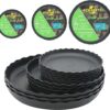 12Pcs Plant Saucer, 6 8 10 Inch Durable Plastic Plant Tray, Black Round Plant Pot Saucers, Drip Tray for Indoor and Outdoor Garden 12Pcs Plant Saucer, 6 8 10 Inch Durable Plastic Plant Tray, Black Round Plant Pot Saucers, Drip Tray for Indoor and Outdoor Garden