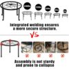 5 Pack Metal Plant Stands,Heavy Duty Potted Holder for Flower Pot,Indoor Outdoor Metal Rustproof Iron Garden Container Round Supports Rack for Planter