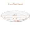 6 Pack Plant Saucer, 6 inch Plant Trays for Pots, Heavy Duty Plant Saucers for Indoors no Holes, Plastic Plant Saucer for Planter (6", Black) 6 Pack Plant Saucer, 6 inch Plant Trays for Pots, Heavy Duty Plant Saucers for Indoors no Holes, Plastic Plant Saucer for Planter (6", Black)