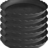 6 Pack Plant Saucer, 6 inch Plant Trays for Pots, Heavy Duty Plant Saucers for Indoors no Holes, Plastic Plant Saucer for Planter (6", Black) 6 Pack Plant Saucer, 6 inch Plant Trays for Pots, Heavy Duty Plant Saucers for Indoors no Holes, Plastic Plant Saucer for Planter (6", Black)