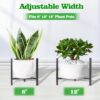 Airpark Plant Stand Indoor Adjustable, Metal Modern Plant Stands, Heavy Duty Stable Plant Pot Flower Holder Indoor Outdoor Corner, Fit 8 9 10 11 12... Airpark Plant Stand Indoor Adjustable, Metal Modern Plant Stands, Heavy Duty Stable Plant Pot Flower Holder Indoor Outdoor Corner, Fit 8 9 10 11 12...