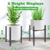 Airpark Plant Stand Indoor Adjustable, Metal Modern Plant Stands, Heavy Duty Stable Plant Pot Flower Holder Indoor Outdoor Corner, Fit 8 9 10 11 12... Airpark Plant Stand Indoor Adjustable, Metal Modern Plant Stands, Heavy Duty Stable Plant Pot Flower Holder Indoor Outdoor Corner, Fit 8 9 10 11 12...