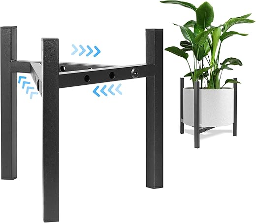Airpark Plant Stand Indoor Adjustable, Metal Modern Plant Stands, Heavy Duty Stable Plant Pot Flower Holder Indoor Outdoor Corner, Fit 8 9 10 11 12... Airpark Plant Stand Indoor Adjustable, Metal Modern Plant Stands, Heavy Duty Stable Plant Pot Flower Holder Indoor Outdoor Corner, Fit 8 9 10 11 12...