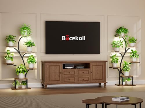 BACEKOLL Plant Stand Indoor with Grow Lights, 7 Tiered Indoor Plant Shelf, 49" Corner Plant Stands for Indoor Plants, Metal Plant Flower Display... BACEKOLL Plant Stand Indoor with Grow Lights, 7 Tiered Indoor Plant Shelf, 49" Corner Plant Stands for Indoor Plants, Metal Plant Flower Display...