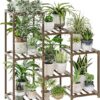 Bamworld Plant Stand Indoor Plant Shelf Outdoor Wood Plant Rack for Multiple Plants 3 Tiers Ladder Plant Holder for Living Room Patio Boho Home... Bamworld Plant Stand Indoor Plant Shelf Outdoor Wood Plant Rack for Multiple Plants 3 Tiers Ladder Plant Holder for Living Room Patio Boho Home...