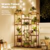 Bamworld Plant Stand with Grow Light Plant Shelf for Mutiple Pots Large Plant Holder for Living Room Patio Boho Home Decor for Gardening Warm Light Bamworld Plant Stand with Grow Light Plant Shelf for Mutiple Pots Large Plant Holder for Living Room Patio Boho Home Decor for Gardening Warm Light