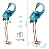 chisheen Crane Garden Statues, Metal Garden Crane Outdoor, Blue Heron Sculpture Metal Yard Art, Large Heron Decoy, Bird Statues, Lawn Ornaments for... chisheen Crane Garden Statues, Metal Garden Crane Outdoor, Blue Heron Sculpture Metal Yard Art, Large Heron Decoy, Bird Statues, Lawn Ornaments for...