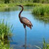 chisheen Outdoor Garden Crane Statues and Sculptures Metal Yard Art Statue for Garden Decoration Large Size chisheen Outdoor Garden Crane Statues and Sculptures Metal Yard Art Statue for Garden Decoration Large Size