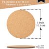 Cork Plant Coasters, Double Layers 6 Inch Cork Planter Coaster, Absorbent Cork Plant Mats, Cork Plant Coasters for House Plants, 6 Pcs Cork Plant Coasters, Double Layers 6 Inch Cork Planter Coaster, Absorbent Cork Plant Mats, Cork Plant Coasters for House Plants, 6 Pcs