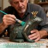 Crouching Frog Prince Garden Statue, Yard Decorations Outdoor Decor, Weather-Resistant Animal Figurines & Sculptures for Patio & Porch, 11.5" L×8" H Crouching Frog Prince Garden Statue, Yard Decorations Outdoor Decor, Weather-Resistant Animal Figurines & Sculptures for Patio & Porch, 11.5" L×8" H