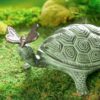 Evergreen Garden 14" L Beautiful Summer Turtle and Butterfly Metal Garden Statue, Fade and Weather Resistant Outdoor Decoration for Homes, Yards... Evergreen Garden 14" L Beautiful Summer Turtle and Butterfly Metal Garden Statue, Fade and Weather Resistant Outdoor Decoration for Homes, Yards...