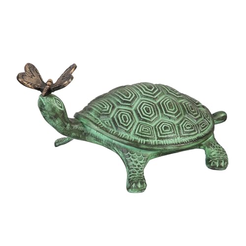 Evergreen Garden 14" L Beautiful Summer Turtle and Butterfly Metal Garden Statue, Fade and Weather Resistant Outdoor Decoration for Homes, Yards... Evergreen Garden 14" L Beautiful Summer Turtle and Butterfly Metal Garden Statue, Fade and Weather Resistant Outdoor Decoration for Homes, Yards...