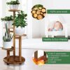 GEEBOBO 5 Tiered Tall Plant Stand for Indoor, Wood Plant Shelf Corner Display Rack, Multi-tier Planter Pot Holder Flower Stand for Living Room... GEEBOBO 5 Tiered Tall Plant Stand for Indoor, Wood Plant Shelf Corner Display Rack, Multi-tier Planter Pot Holder Flower Stand for Living Room...