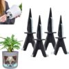 GreenShip 4-Pack Patented Self-Watering Spikes – DIY Plant Watering System for Indoor Plants, Fits Grower Pots, Reuse Containers, Automatic...