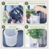 GreenShip 4-Pack Patented Self-Watering Spikes – DIY Plant Watering System for Indoor Plants, Fits Grower Pots, Reuse Containers, Automatic...