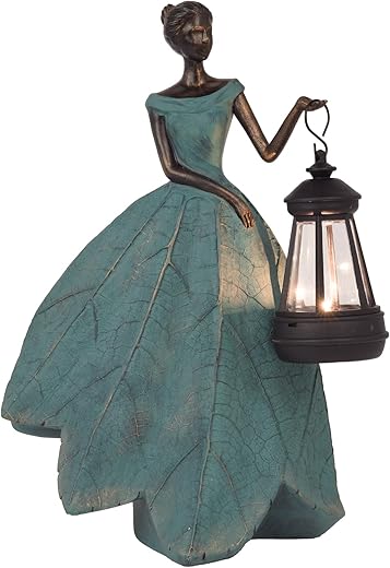 Guichifun Fairy Statues Solar Outdoor Lights - Resin Garden Figurines Decorations for Patio Yard Lawn Decor Housewarming Gardening Gifts for Women...