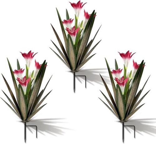 Homight Metal Agave Plant Outdoor Decoration Lily Mexican Yard Art Garden Gift Home Decor Hand Painted Metal Agave Garden Yard Statue, Outdoor Lawn... Homight Metal Agave Plant Outdoor Decoration Lily Mexican Yard Art Garden Gift Home Decor Hand Painted Metal Agave Garden Yard Statue, Outdoor Lawn...