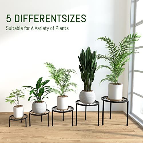 Linpla 5-Pack Decent Metal Plant Stands, Heavy Duty Flower Pot Stands for Multiple Plant, Anti-Rust Iron Plant Pot Shelf, Decoration Racks for Home... Linpla 5-Pack Decent Metal Plant Stands, Heavy Duty Flower Pot Stands for Multiple Plant, Anti-Rust Iron Plant Pot Shelf, Decoration Racks for Home...