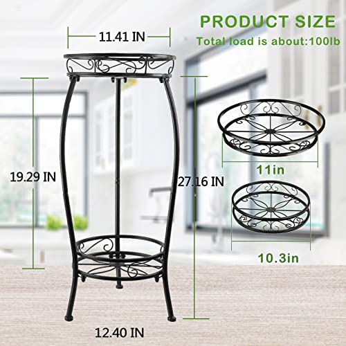 MOCORY Plant Stand Indoor Outdoor 2 Tier 25" Tall Metal Potted Holder Flower Pot Stand Heavy Duty Plant Shelf Rustproof Iron Multiple Plant Round... MOCORY Plant Stand Indoor Outdoor 2 Tier 25" Tall Metal Potted Holder Flower Pot Stand Heavy Duty Plant Shelf Rustproof Iron Multiple Plant Round...