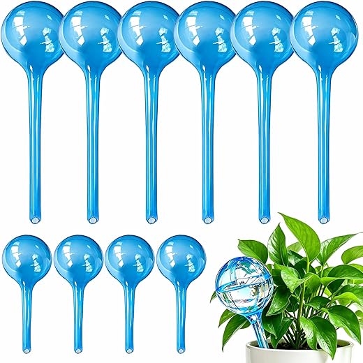 MOONSOUND Self Watering Globes for Plants - 10pcs Automatic Watering Bulbs for Indoor & Outdoor Potted Plants, Vacation Plant Care, Water... MOONSOUND Self Watering Globes for Plants - 10pcs Automatic Watering Bulbs for Indoor & Outdoor Potted Plants, Vacation Plant Care, Water...