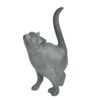 Newman House Studio Garden-Statues Cat-Figurines Home Garden Decor - Farmhouse Backyard Polyresin Kitten 7.6L x 4W x 14.5H inch