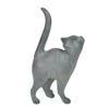 Newman House Studio Garden-Statues Cat-Figurines Home Garden Decor - Farmhouse Backyard Polyresin Kitten 7.6L x 4W x 14.5H inch