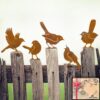 OULYDEKO 5PCS Rusty Birds Decoration,Outdoor Bird Wall Decor,Metal Birds Yard Decor, Metal Birds Craft Statue Ornaments - Garden Sculptures and... OULYDEKO 5PCS Rusty Birds Decoration,Outdoor Bird Wall Decor,Metal Birds Yard Decor, Metal Birds Craft Statue Ornaments - Garden Sculptures and...