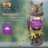Owlsome Solar Owl with Glowing Eyes, Rotating Head, Hoot Sound, Motion Detector and Silent Mode, Plastic Owl Garden Sculpture, Garden Decoration Owlsome Solar Owl with Glowing Eyes, Rotating Head, Hoot Sound, Motion Detector and Silent Mode, Plastic Owl Garden Sculpture, Garden Decoration