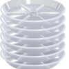 Plant Saucer 4 6 8 10 12 inch, 6 Packs Clear Planter Saucers Pot Trays, Durable Round Plastic Flower Plant Water Drip Tray for Pots, Plant Dish... Plant Saucer 4 6 8 10 12 inch, 6 Packs Clear Planter Saucers Pot Trays, Durable Round Plastic Flower Plant Water Drip Tray for Pots, Plant Dish...