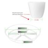 Plant Saucer 4 6 8 10 12 inch, 6 Packs Clear Planter Saucers Pot Trays, Durable Round Plastic Flower Plant Water Drip Tray for Pots, Plant Dish... Plant Saucer 4 6 8 10 12 inch, 6 Packs Clear Planter Saucers Pot Trays, Durable Round Plastic Flower Plant Water Drip Tray for Pots, Plant Dish...