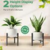 Plant Stand Indoor Adjustable, Metal Modern Indoor Plant Stand, Heavy Duty Plant Stands Outdoor Corner, Stable Plant Holder, Fits 8 to 12 Inches... Plant Stand Indoor Adjustable, Metal Modern Indoor Plant Stand, Heavy Duty Plant Stands Outdoor Corner, Stable Plant Holder, Fits 8 to 12 Inches...
