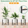 Plant Stand Indoor Adjustable, Metal Modern Indoor Plant Stand, Heavy Duty Plant Stands Outdoor Corner, Stable Plant Holder, Fits 8 to 12 Inches... Plant Stand Indoor Adjustable, Metal Modern Indoor Plant Stand, Heavy Duty Plant Stands Outdoor Corner, Stable Plant Holder, Fits 8 to 12 Inches...
