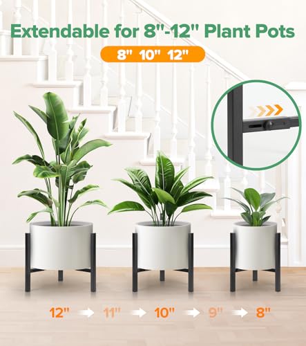 Plant Stand Indoor Adjustable, Metal Modern Indoor Plant Stand, Heavy Duty Plant Stands Outdoor Corner, Stable Plant Holder, Fits 8 to 12 Inches... Plant Stand Indoor Adjustable, Metal Modern Indoor Plant Stand, Heavy Duty Plant Stands Outdoor Corner, Stable Plant Holder, Fits 8 to 12 Inches...