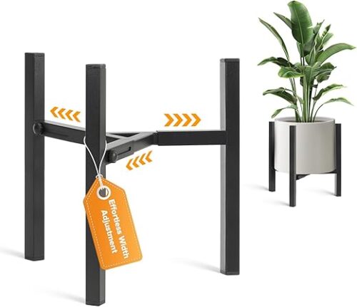 Plant Stand Indoor Adjustable, Metal Modern Indoor Plant Stand, Heavy Duty Plant Stands Outdoor Corner, Stable Plant Holder, Fits 8 to 12 Inches... Plant Stand Indoor Adjustable, Metal Modern Indoor Plant Stand, Heavy Duty Plant Stands Outdoor Corner, Stable Plant Holder, Fits 8 to 12 Inches...