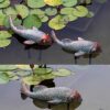 Set of 2 Antique Koi Fish Statue, Outdoor Garden Sculpture for Patio, Backyard, Pond, and Home Decor Set of 2 Antique Koi Fish Statue, Outdoor Garden Sculpture for Patio, Backyard, Pond, and Home Decor